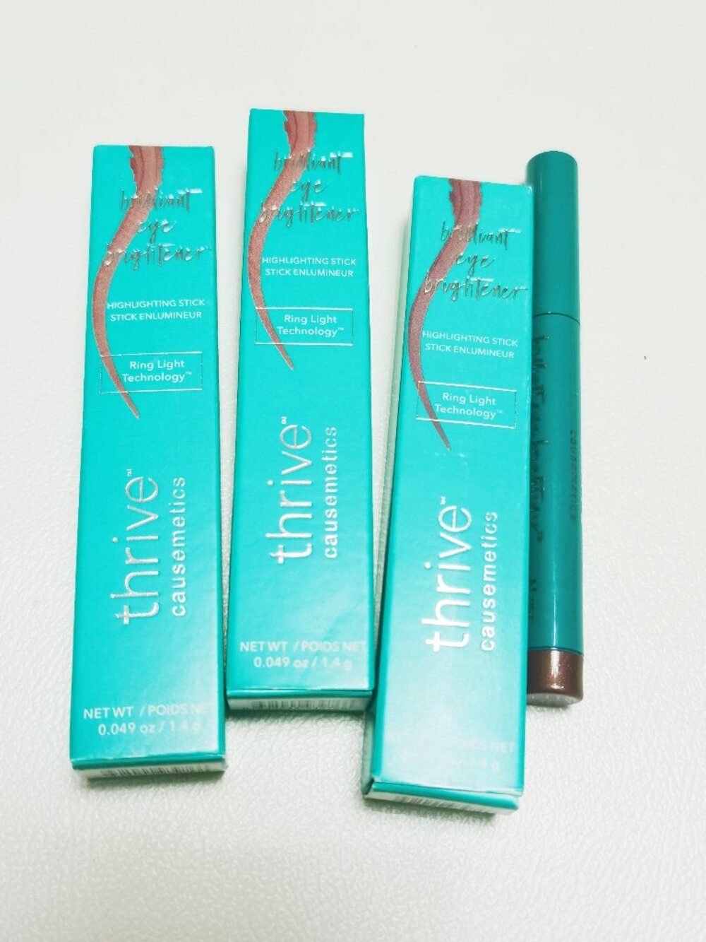Muna/ 3pcs/Thrive Causemetics Brilliant Highlighting Stick Eye Brightener New